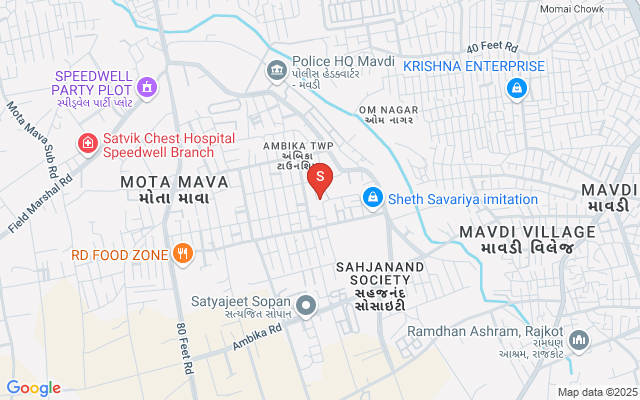 Madhav Preet Madhav Preet, Near Shalibhadra Avenue, Ambika Township, Mavdi Main Road, Mota Mava, Rajkot Rajkot